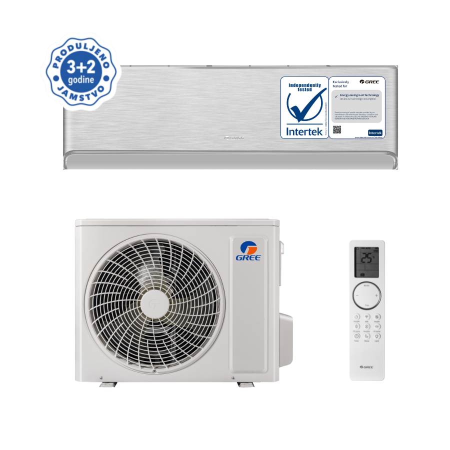 GREE AIRY srebrna komplet GWH18AVDXE-K6DNA1A/I GWH18AVDXE-K6DNA1A/O - Slika 3